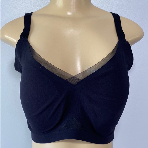 Honeylove Other - Honeylove Black Mesh Detail Wireless Cross Over Bra Size 2X